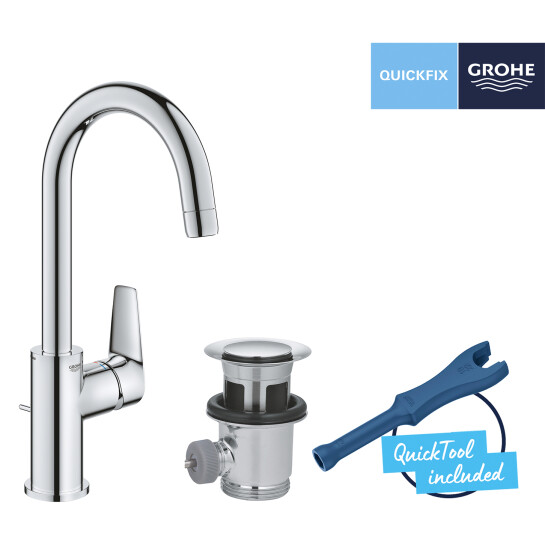 Додаткове фото - Змішувач для раковини Grohe QuickFix StartEdge L-Size 24201001
