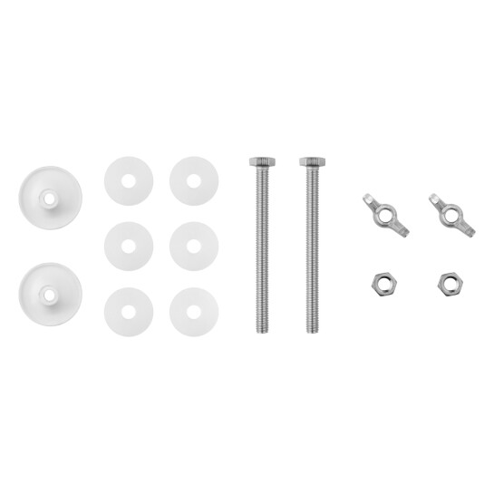 Головне фото - Кріплення бачка до унітаза Direct 80 мм (нержавіюча сталь/пластик)