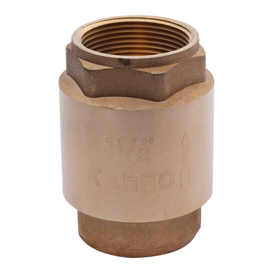 Клапани Зворотній клапан Karro 1 1/2'' ВВ з латунним штоком KR-6120