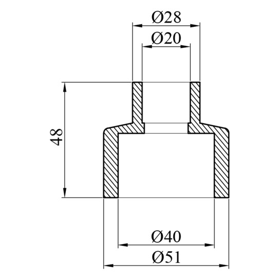 Додаткове фото - Муфта редукційна PPR GrandiTherm 40х20 мм