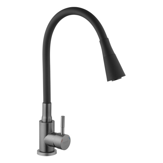 Головне фото - Змішувач для кухні Kroner KRP Edelstahl Klassisch - PVD031BLK