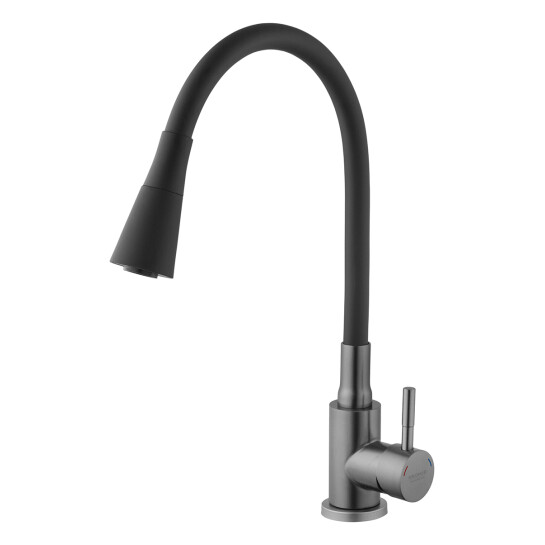 Додаткове фото - Змішувач для кухні Kroner KRP Edelstahl Klassisch - PVD031BLK