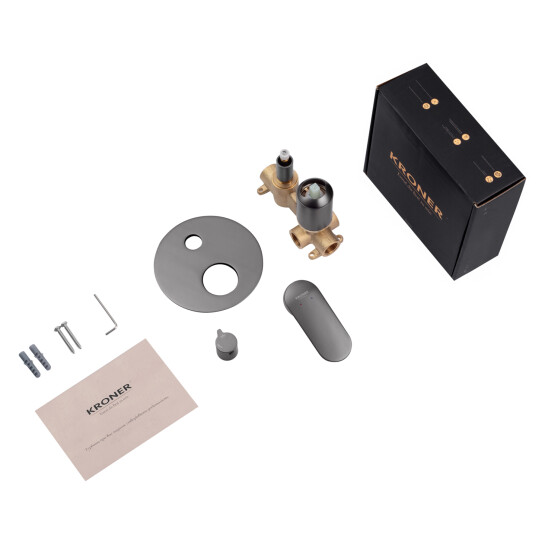 Додаткове фото - Змішувач прихованого монтажу для душу Kroner Element 211337-5301