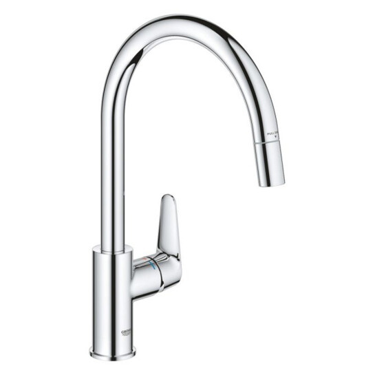 Головне фото - Змішувач для кухні з висувним виливом Grohe StartCurve 30562000