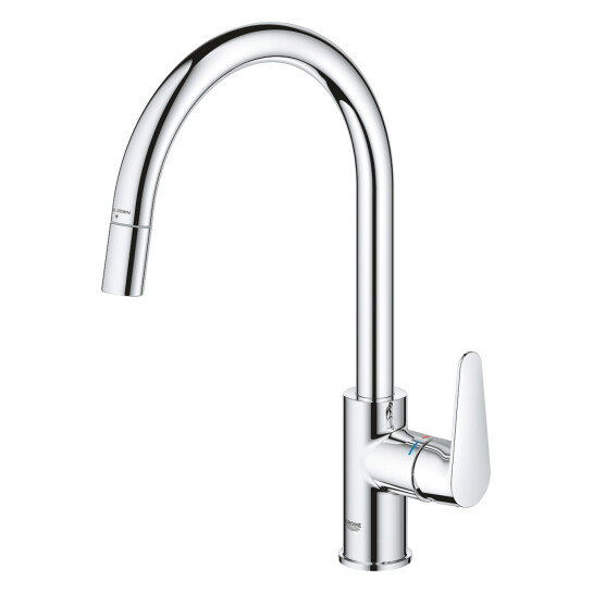 Додаткове фото - Змішувач для кухні з висувним виливом Grohe StartCurve 30562000