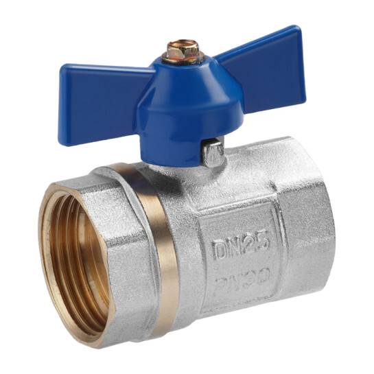 Крани кульові Кран кульовий Valves 1" ВВ PN30 синій метелик