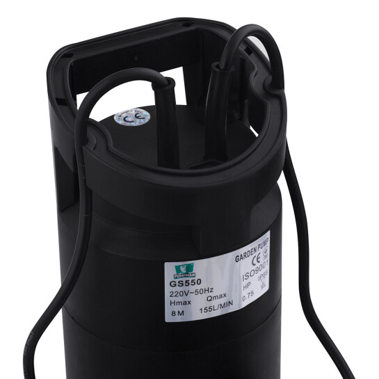 Додаткове фото - Насос дренажний Pumpman GS550 Нmax 8 м Qmax 9,3 куб.м 550 Вт (пластик)