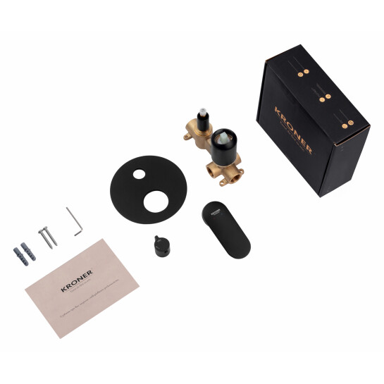 Додаткове фото - Змішувач прихованого монтажу для душу Kroner Element 211337-3801