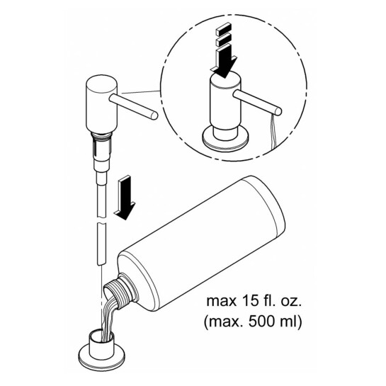 Додаткове фото - Дозатор для миючого засобу Grohe Contemporary 40535000