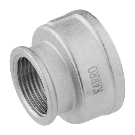 Додаткове фото - Муфта перехідна Karro 1 1/2"х1" ВВ нікельована