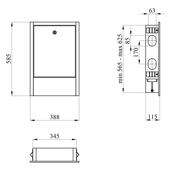 Додаткове фото - Шафа колекторна Український легіон на 4 виходи 340х580х110 мм  ШКВ-00