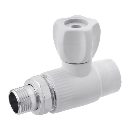 Крани ППР Кран радіаторний прямий PPR Rozma 20х1/2"