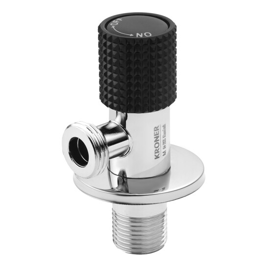 Додаткове фото - Кран приладовий Kroner KRP Edelstahl Klassisch - CHS201 1/2"х1/2" ЗЗ