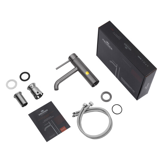 Додаткове фото - Змішувач для раковини Kroner KRP Edelstahl Berg-GRP010