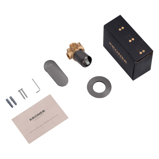 Додаткове фото - Змішувач прихованого монтажу для душу Kroner Element 211433-5301