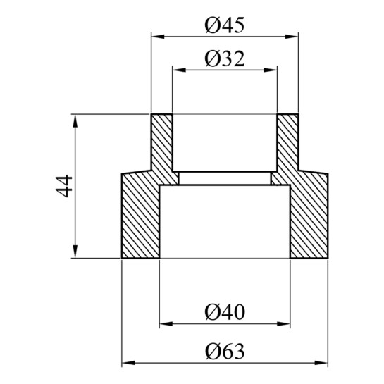Додаткове фото - Муфта редукційна PPR GrandiTherm 40х32 мм