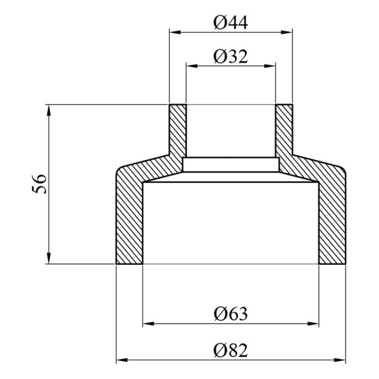 Додаткове фото - Муфта редукційна PPR GrandiTherm 63х32 мм