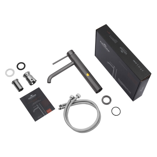 Додаткове фото - Змішувач для раковини Kroner KRP Edelstahl Berg-GRP010-3