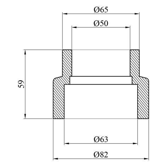 Додаткове фото - Муфта редукційна PPR GrandiTherm 63х50 мм