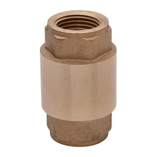 Клапани Зворотній клапан Karro 1/2" ВВ з латунним штоком KR-6120