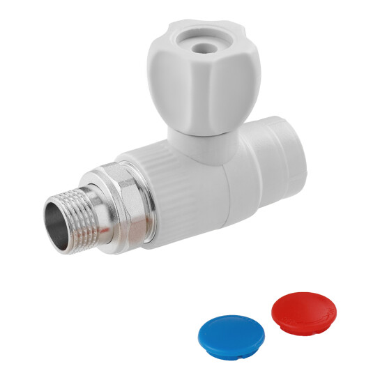 Крани ППР Кран радіаторний прямий PPR GrandiTherm 20х1/2"