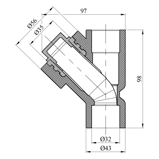 Додаткове фото - Фільтр PPR GrandiTherm 32 мм