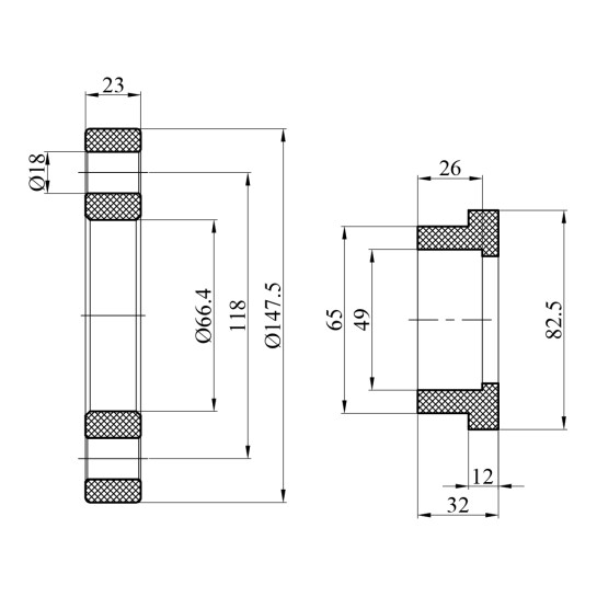 Додаткове фото - Фланець у комплекті PPR GrandiTherm 50 мм