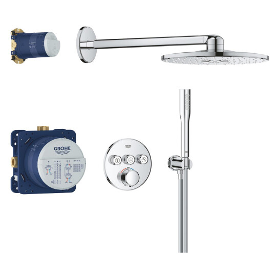 Душові системи Душова система прихованого монтажу термостатична Grohe QuickFix Precision SmartControl 34874000