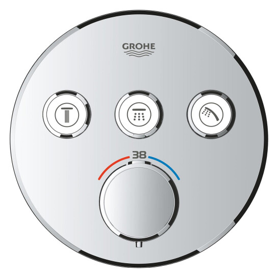 Додаткове фото - Душова система прихованого монтажу термостатична Grohe QuickFix Precision SmartControl 34874000