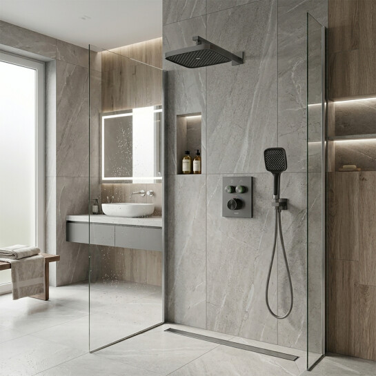 Додаткове фото - Душова система прихованого монтажу термостатична Kroner Element Thermo 211461-5301
