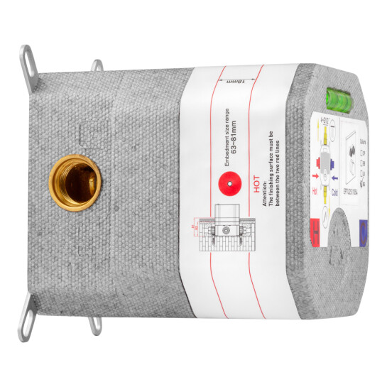 Додаткове фото - Душова система прихованого монтажу термостатична Kroner Element Thermo 211461-5301