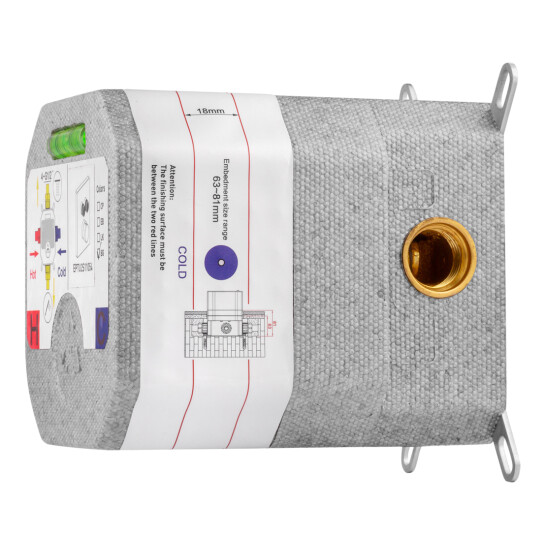 Додаткове фото - Душова система прихованого монтажу термостатична Kroner Element Thermo 211461-5301