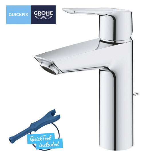 Додаткове фото - Змішувач для раковини Grohe QuickFix Start M-Size 23455002