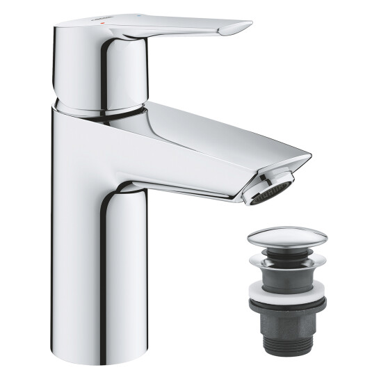 Додаткове фото - Змішувач для раковини Grohe QuickFix Start S-Size 23550002 з донним клапаном