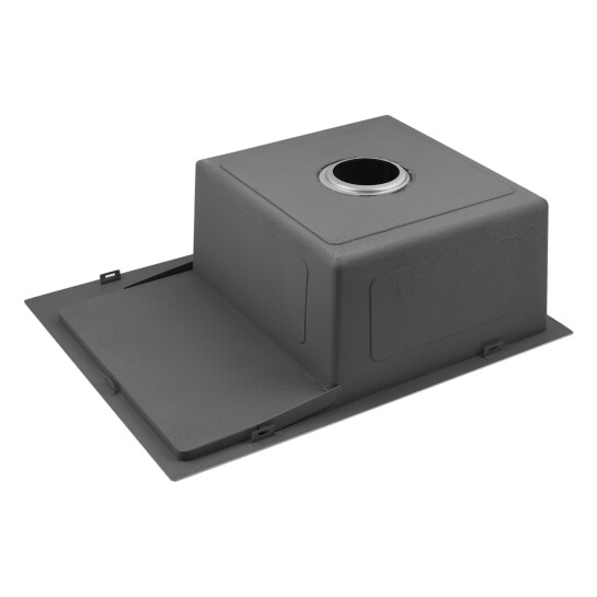 Додаткове фото - Кухонна мийка Kroner KRP Schwarze - 6350LHM PVD (3.0/1.0 мм)