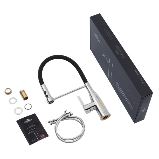 Додаткове фото - Змішувач для кухні Kroner KRP Ersel - C03111BLK