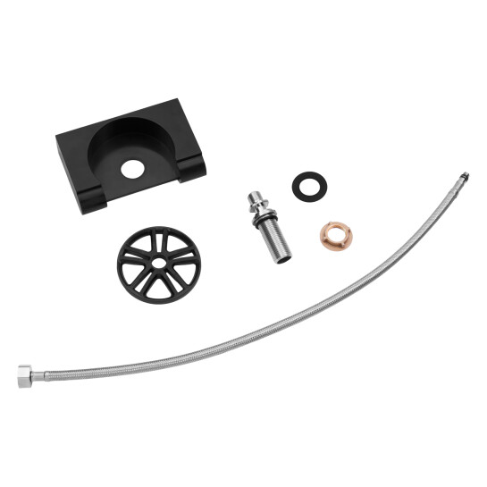 Додаткове фото - Кухонна мийка Kroner KRP Schwarze - SET7545F3HM PVD (3.0/0.8 мм)