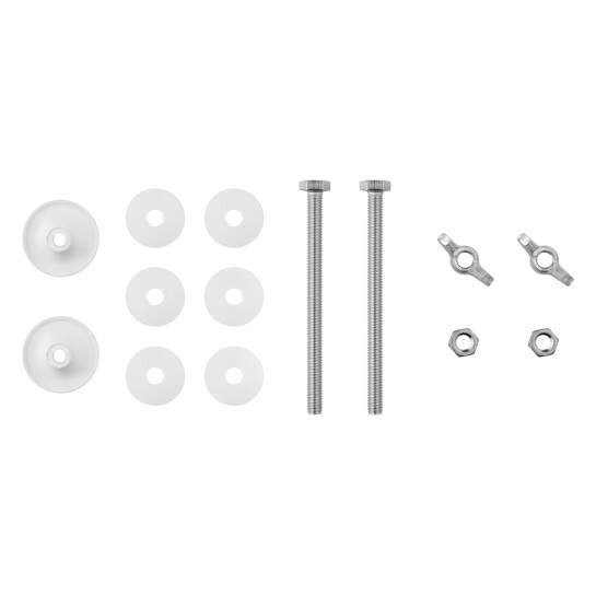 Головне фото - Кріплення бачка до унітаза Direct 100 мм (нержавіюча сталь/пластик)