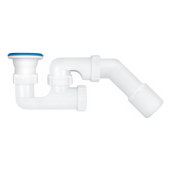 Додаткове фото - Сифон для душового піддона ANIplast 1 1/2"х40 мм з ревізією, з гнучкою трубою 40х40/50 Е216EU
