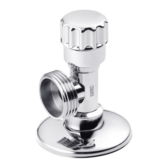 Головне фото - Кран приладовий для підключення Karro 1/2"х3/4" ЗЗ хромований KR-3020
