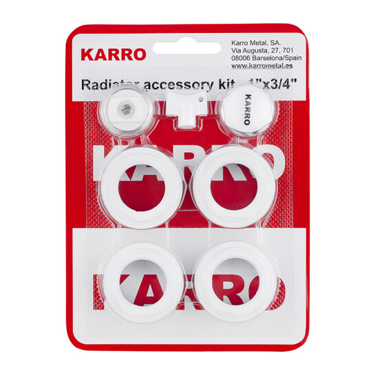 Головне фото - Комплект пробок для радіатора Karro 3/4" білі