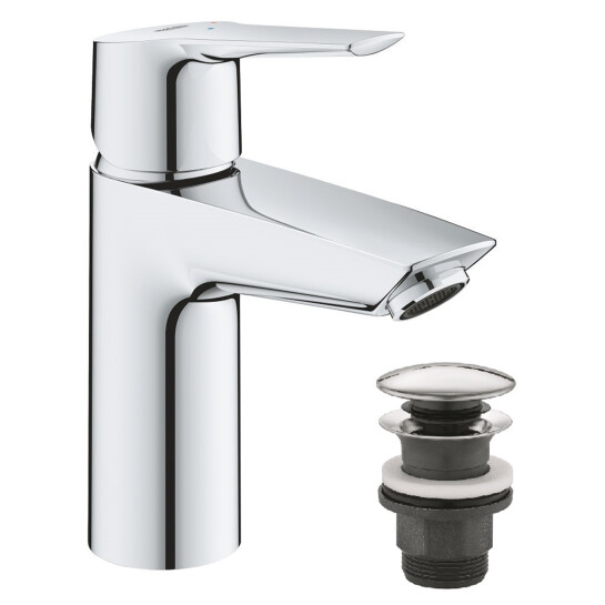 Змішувачі для раковини Змішувач для раковини Grohe QuickFix Start S-Size 23551002 з донним клапаном