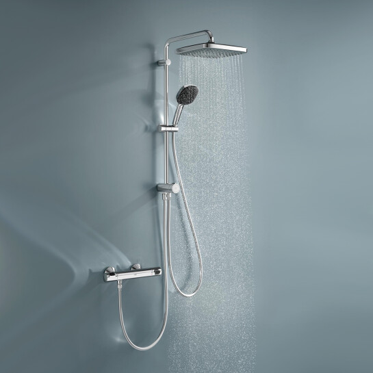 Додаткове фото - Душова система Grohe QuickFix Vitalio Comfort 250 Cube 26698001 