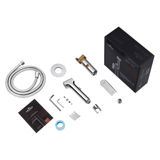 Додаткове фото - Набір для гігієнічного душу прихованого монтажу зі змішувачем Kroner KRP Graz - C082