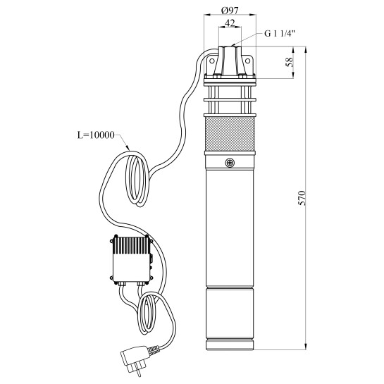 Додаткове фото - Насос глибинний Forwater 4SKM 200