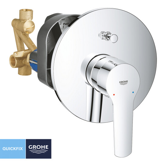 Додаткове фото - Змішувач прихованого монтажу для ванни Grohe QuickFix Start 23558002 на 2 споживача