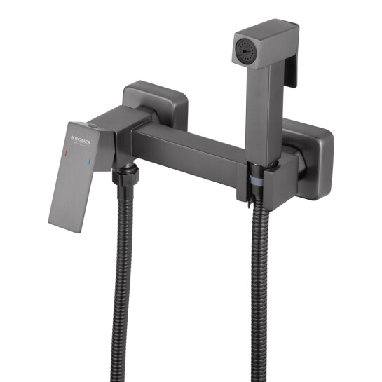 Додаткове фото - Набір для гігієнічного душу зі змішувачем Kroner KRP Edelstahl Kubus - PVD052