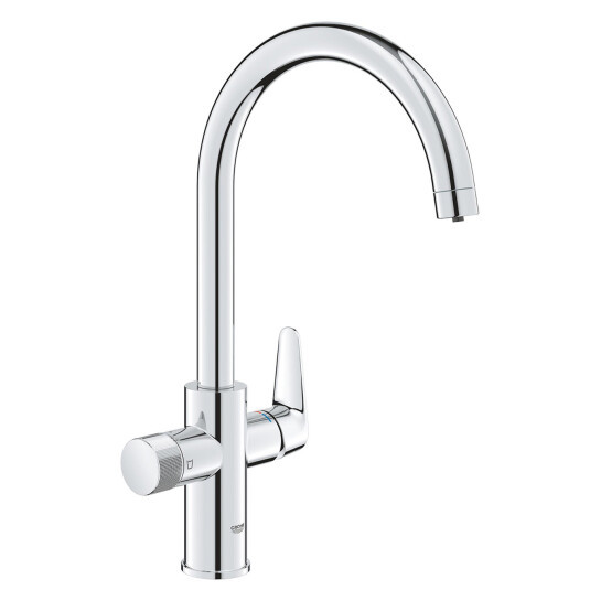 Додаткове фото - Змішувач для кухні Grohe Blue Pure StartCurve 30592000 з фільтром Blue S-Size 40404001 та головкою 64508001 (30594040)