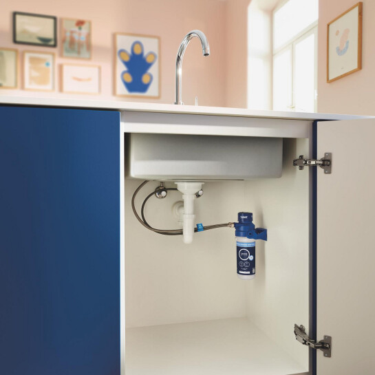 Додаткове фото - Змішувач для кухні Grohe Blue Pure StartCurve 30592000 з фільтром Blue S-Size 40404001 та головкою 64508001 (30594040)