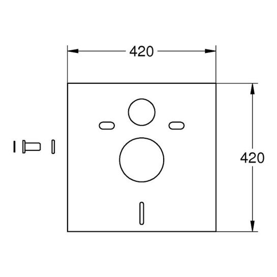 Додаткове фото - Комплект для звукоізоляції унітазу Grohe 37131000